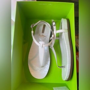 NTW Sam Edelman Ivory Leather Sandals